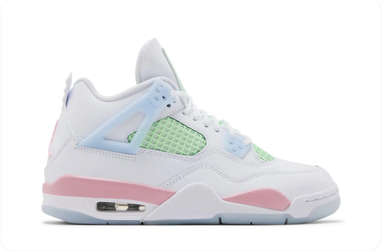 Air Jordan 4 Retro (W) – Seafoam (White / Mint Green / Blue / Pink)