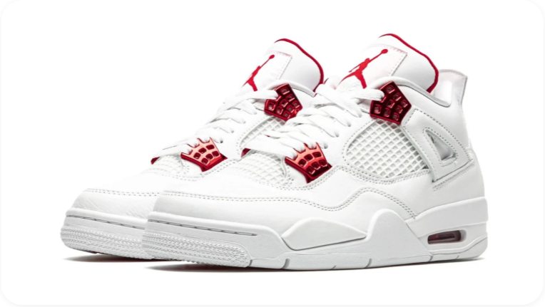Air Jordan 4 Retro – Metallic Red (White / Metallic Red / White)
