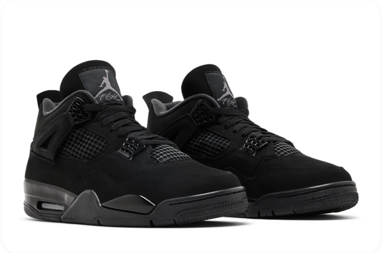 Air Jordan 4 Retro – Black Cat (Black / Black / Black)