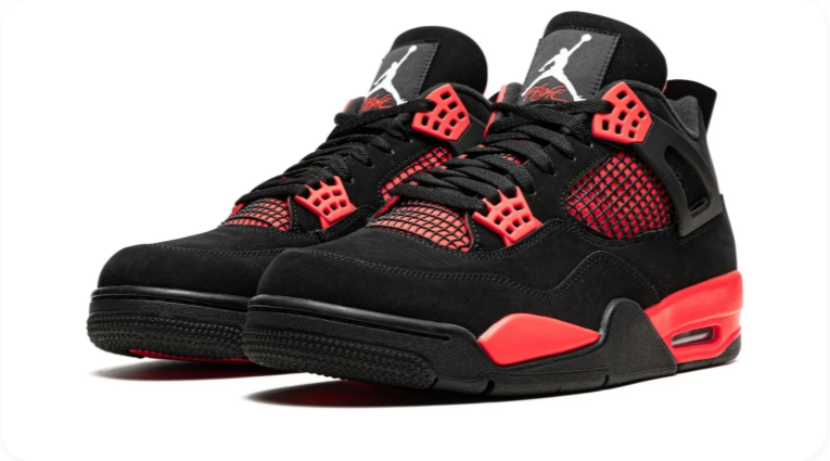 Air Jordan 4 Retro – Red Thunder (Black / Infrared / Black)