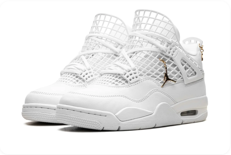 Air Jordan 4 Retro – Pure Money (White / Metallic Gold)
