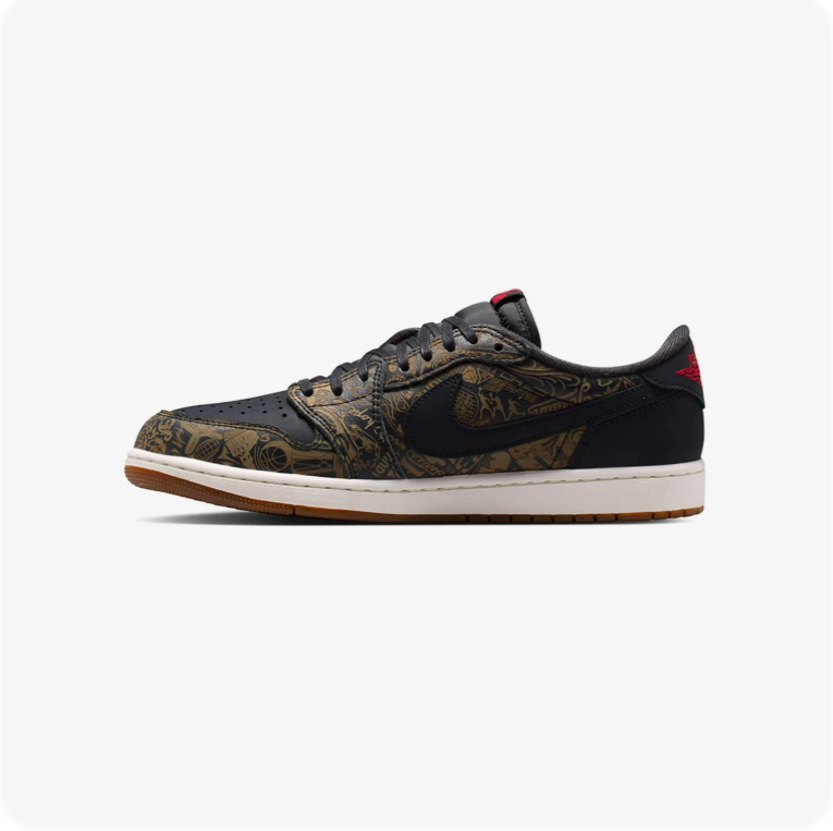 Air Jordan 1 Low OG x Travis Scott – Olive / Black / University Red / Gum
