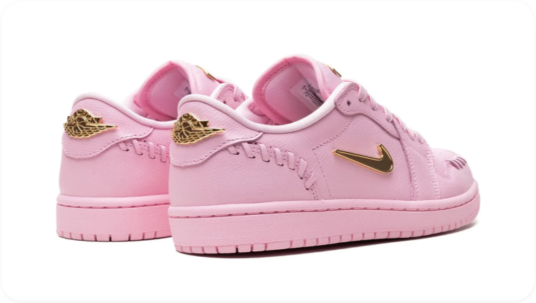 Air Jordan 1 Low OG (W) – Perfect Pink / Metallic Gold