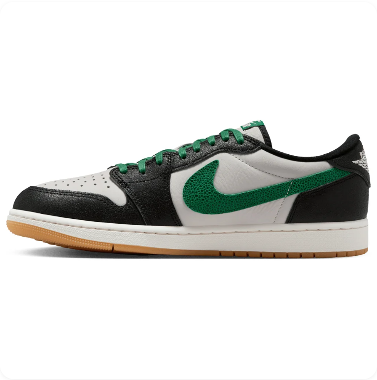 Air Jordan 1 Low x Nike SB – Black / Malachite / Sail / Gum