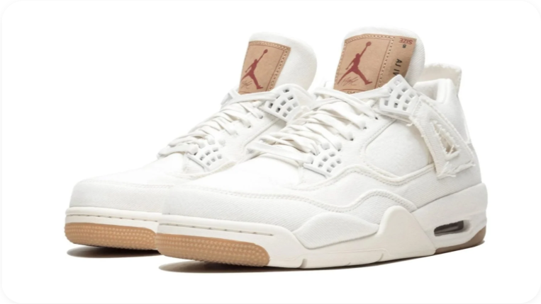 Air Jordan 4 Retro x Levi's – White Denim (White / Gum)