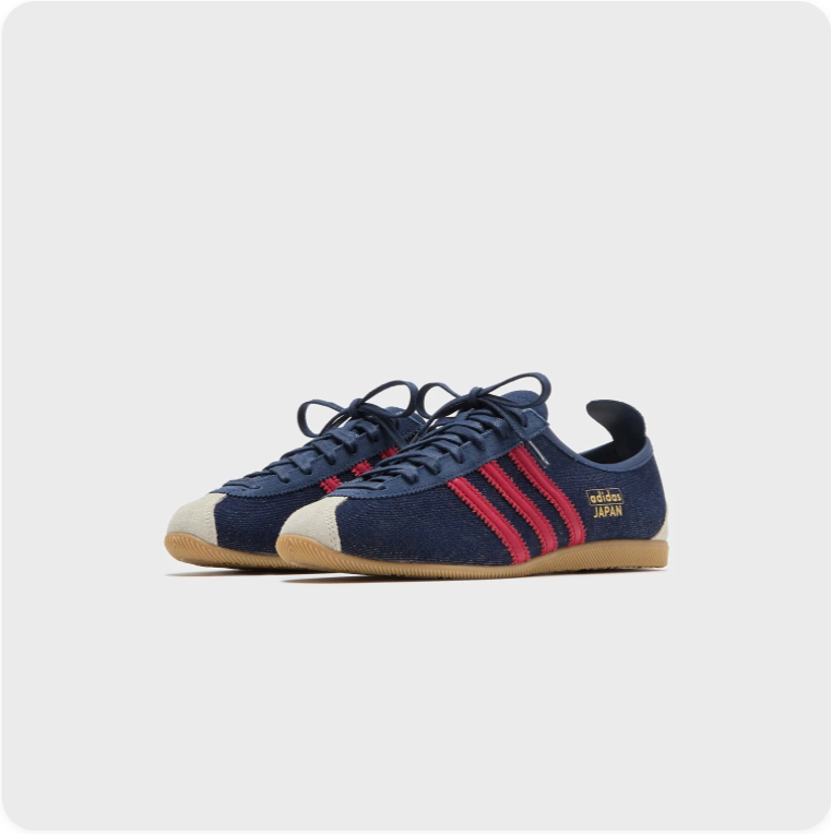 Adidas Japan Navy Blue Collegiate Red - Pair View