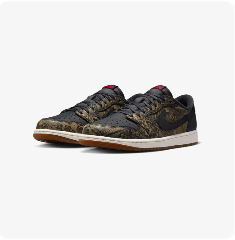 Air Jordan 1 Low OG x Travis Scott – Olive / Black / University Red / Gum