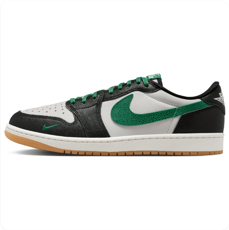 Air Jordan 1 Low x Nike SB – Black / Malachite / Sail / Gum