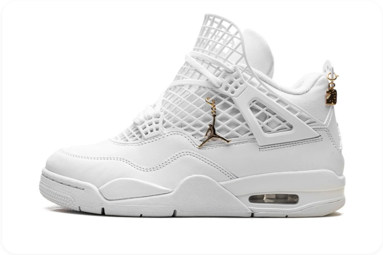 Air Jordan 4 Retro – Pure Money (White / Metallic Gold)