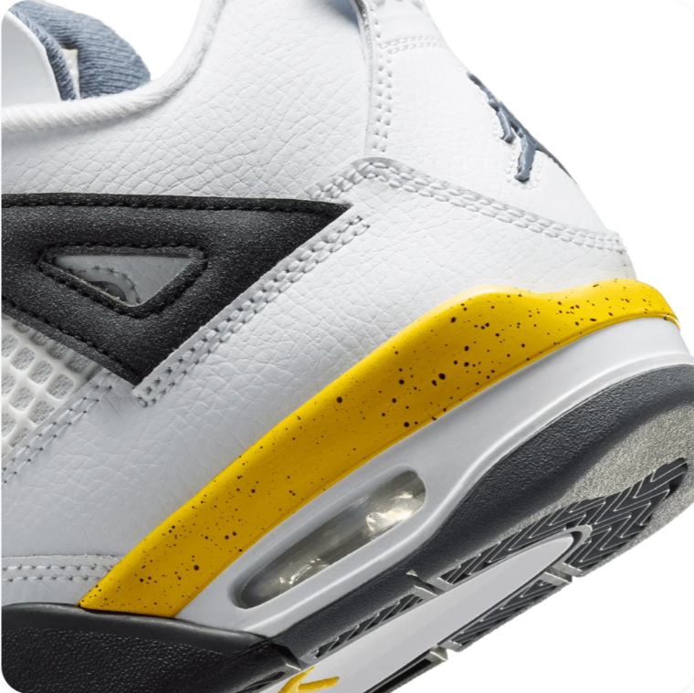 Air Jordan 4 Retro – Vivid Sulfur (White / Yellow / Black / Midnight Navy)