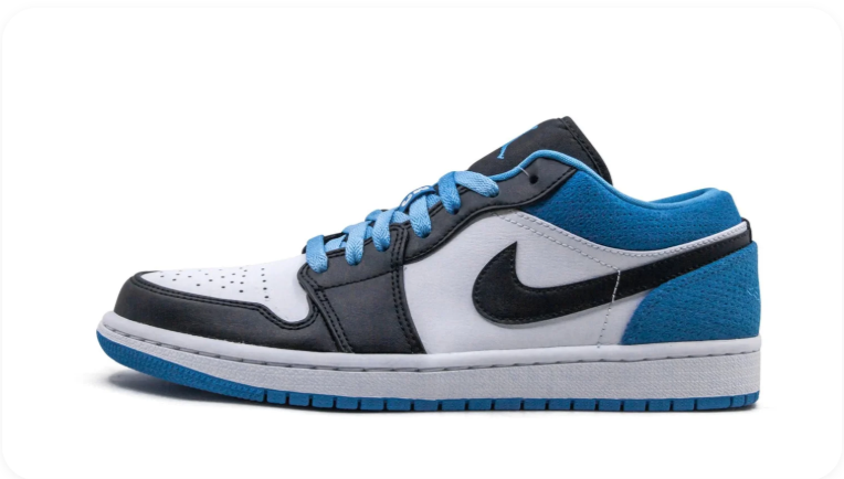Air Jordan 1 Low SE – Laser Blue / Dark Marina Blue / Black / White