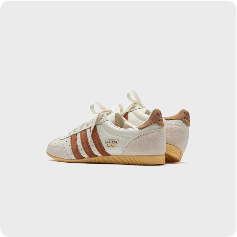 Adidas Gazelle Indoor – Cream White / Cognac Brown / Gold