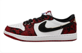 Air Jordan 1 Low OG – CNY Floral Brocade (White / Black / Gym Red)