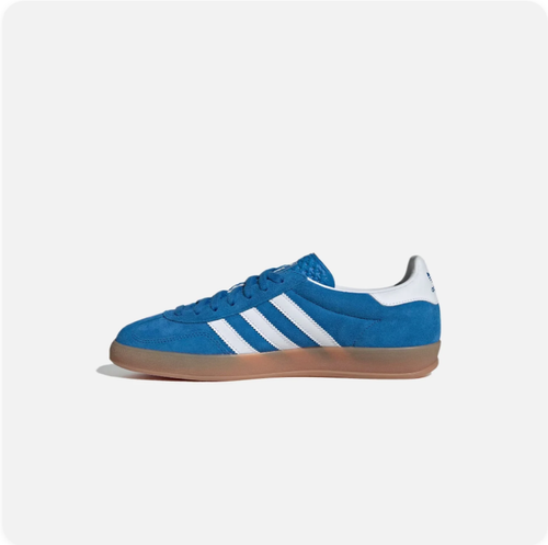 Adidas Gazelle Indoor – Bright Blue / Cloud White / Gum