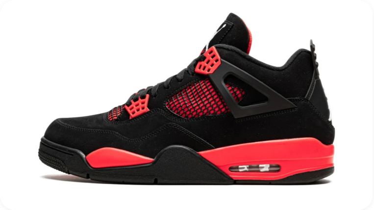 Air Jordan 4 Retro – Red Thunder (Black / Infrared / Black)