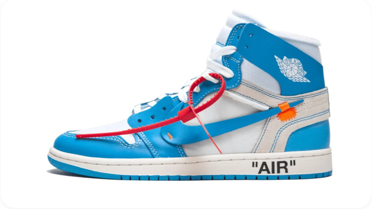Air Jordan 1 Retro High x Off-White UNC - Side View 1