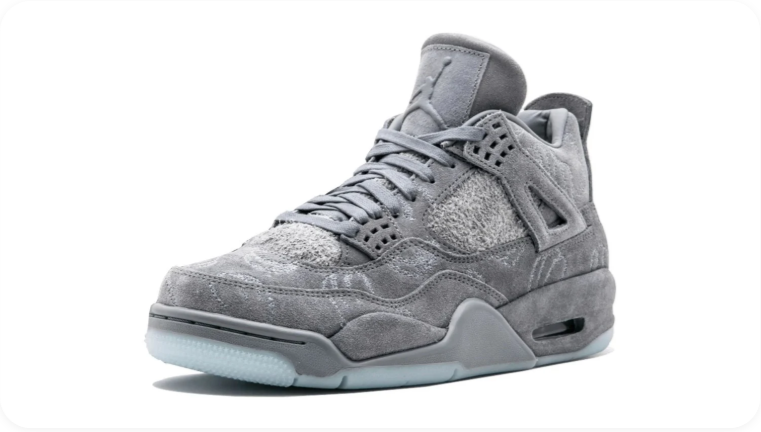 Air Jordan 4 Retro x KAWS Cool Grey - Side View