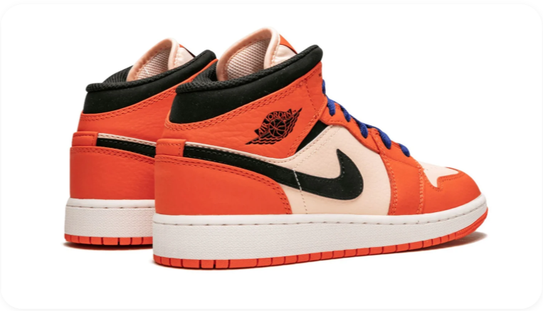 Air Jordan 1 Mid SE – Team Orange / Black / Sail / Racer Blue