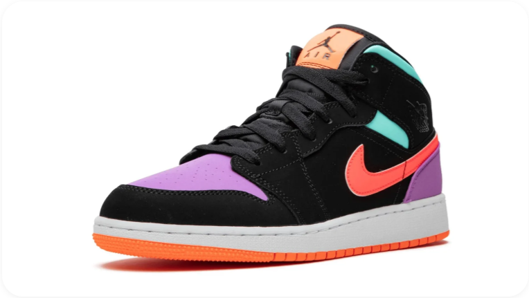 Air Jordan 1 Mid SE Multicolor - Side View 2