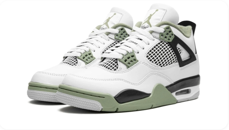 Air Jordan 4 Retro (W) – Seafoam (White / Seafoam / Black)