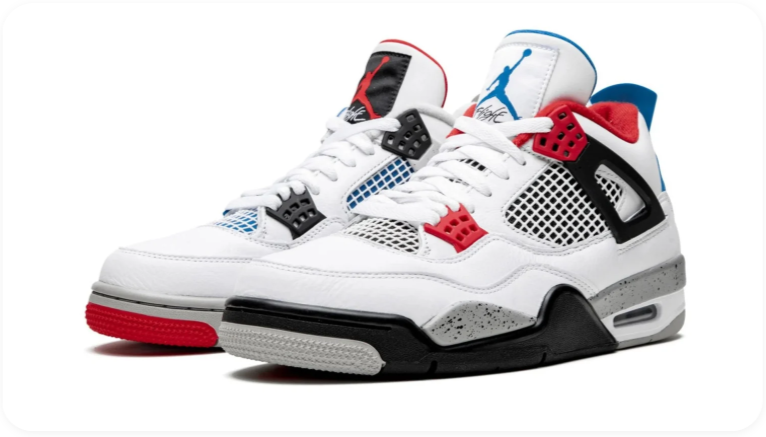 Air Jordan 4 Retro SE – What The (White / Military Blue / Red / Cement)