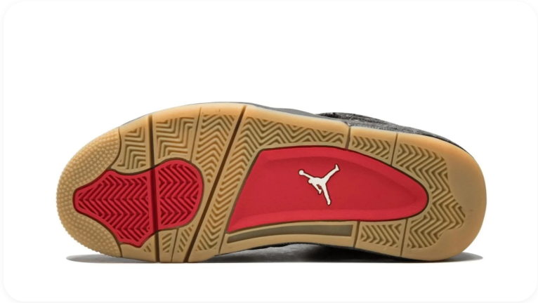 Air Jordan 4 Retro x Levi's – Black Denim (Black / Gum)
