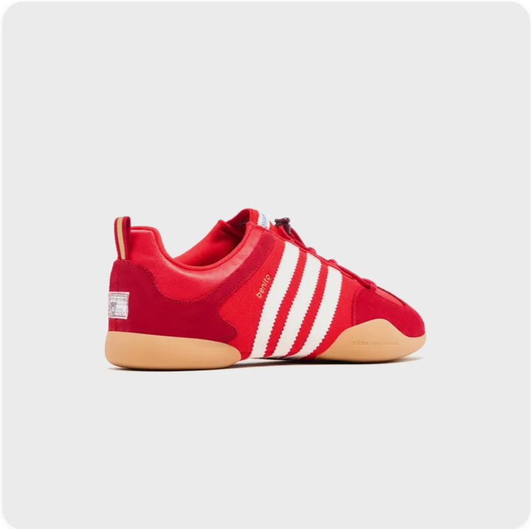 Adidas Benito Scarlet Red Cloud White - Rear View