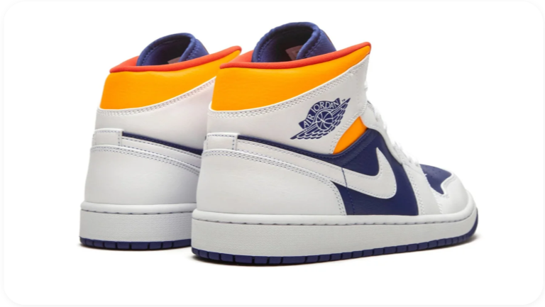 Air Jordan 1 Mid – Royal Blue / Laser Orange / White