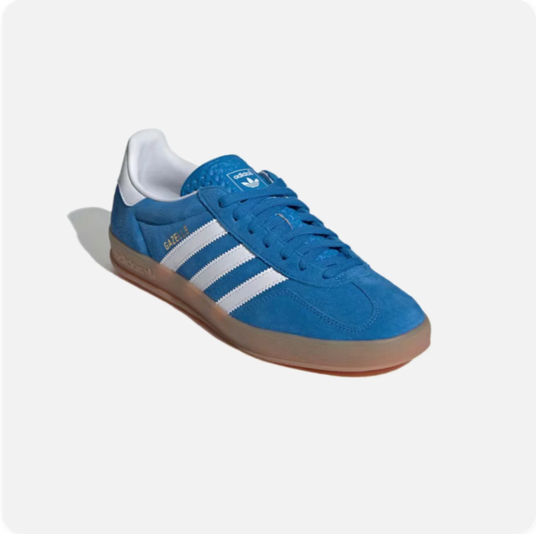 Adidas Gazelle Indoor – Bright Blue / Cloud White / Gum