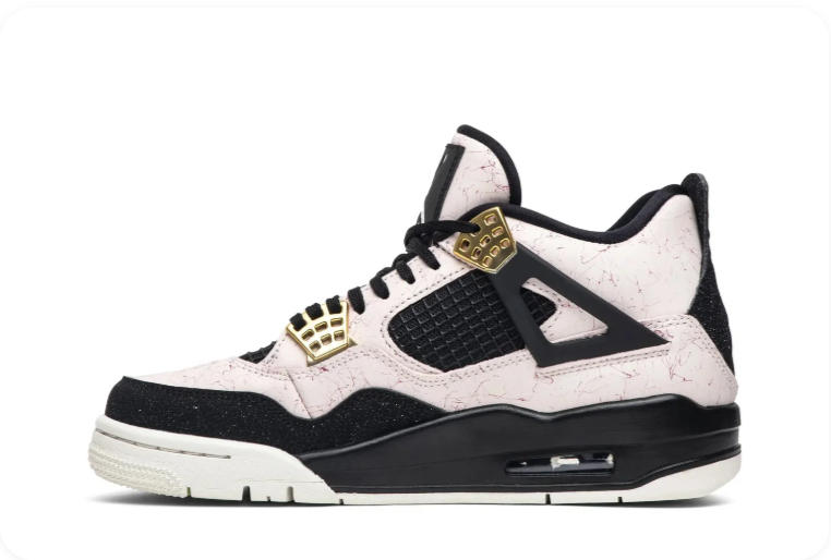 Air Jordan 4 Retro (W) – Pearl Pink / Black / Metallic Gold