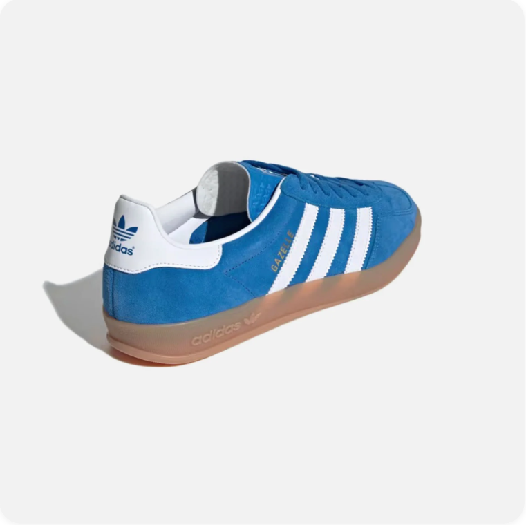 Adidas Gazelle Indoor – Bright Blue / Cloud White / Gum