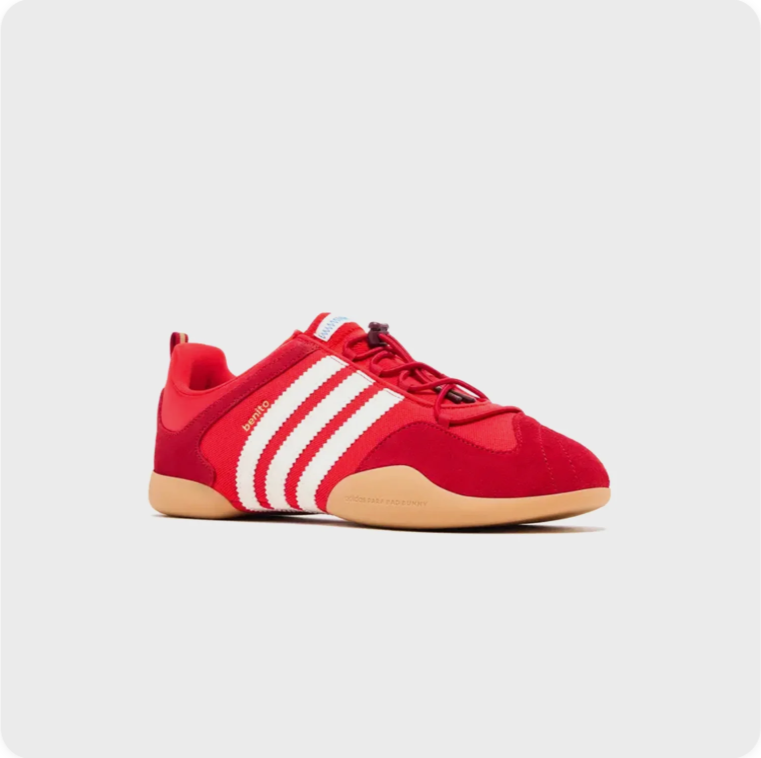 Adidas Benito Scarlet Red Cloud White - Side View