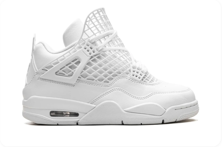 Air Jordan 4 Retro – Pure Money (White / Metallic Gold)