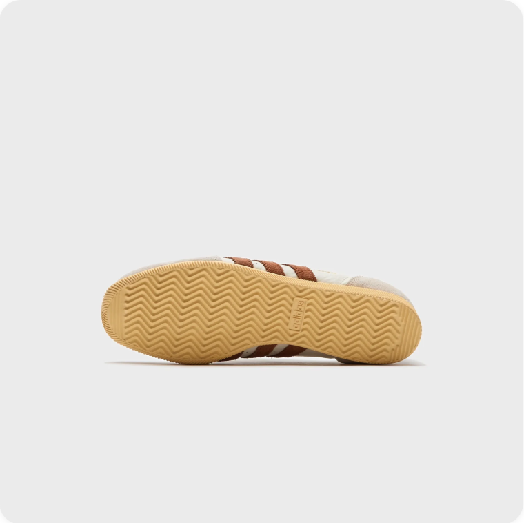 Adidas Gazelle Indoor – Cream White / Cognac Brown / Gold