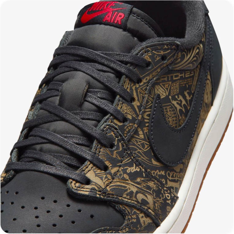 Air Jordan 1 Low OG x Travis Scott – Olive / Black / University Red / Gum