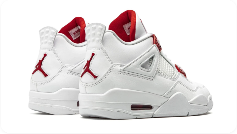 Air Jordan 4 Retro – Metallic Red (White / Metallic Red / White)