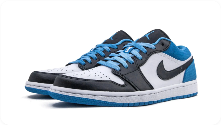 Air Jordan 1 Low SE – Laser Blue / Dark Marina Blue / Black / White