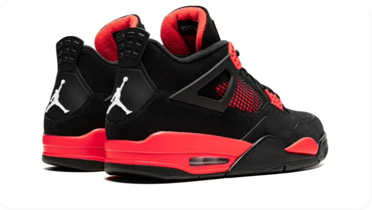 Air Jordan 4 Retro – Red Thunder (Black / Infrared / Black)