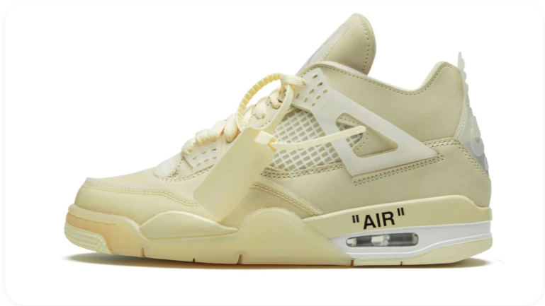 Air Jordan 4 Retro x Off-White (W) – Sail / Cream / White