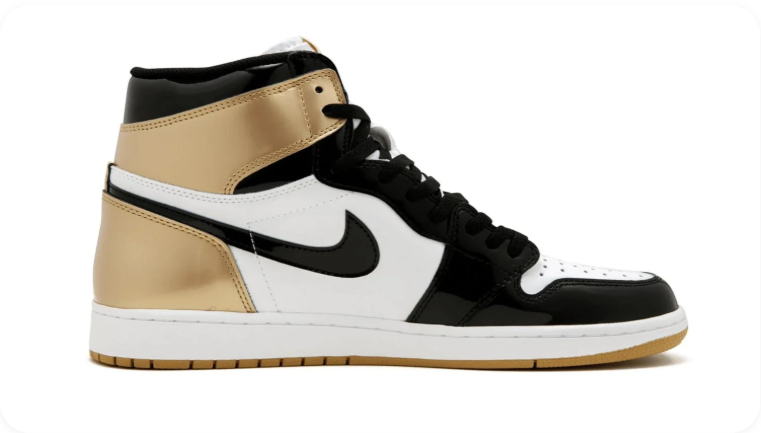 Air Jordan 1 Retro High OG Gold Toe - Side View 1