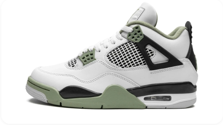 Air Jordan 4 Retro (W) – Seafoam (White / Seafoam / Black)