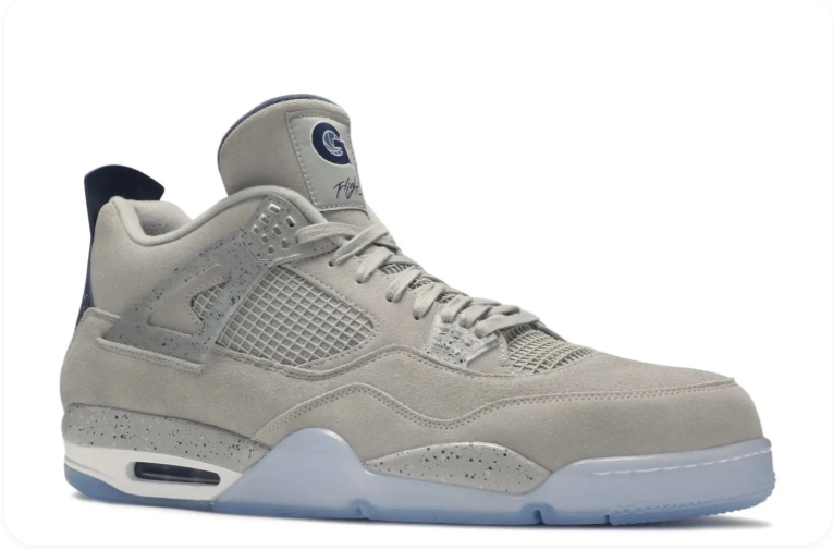 Air Jordan 4 Retro – Georgetown (Light Bone / Midnight Navy / White)