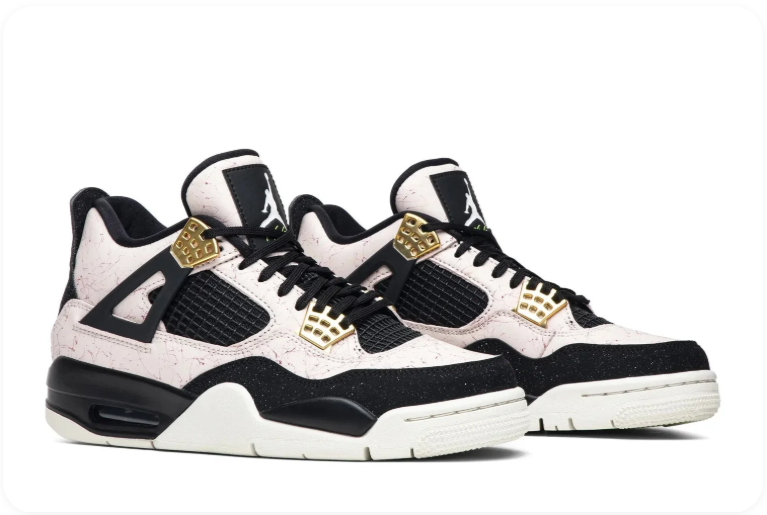 Air Jordan 4 Retro (W) – Pearl Pink / Black / Metallic Gold