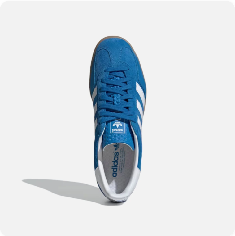 Adidas Gazelle Indoor – Bright Blue / Cloud White / Gum
