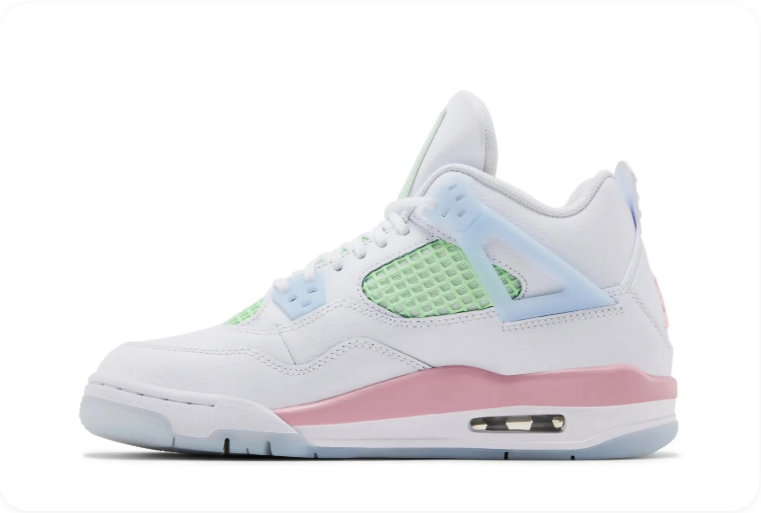 Air Jordan 4 Retro (W) – Seafoam (White / Mint Green / Blue / Pink)